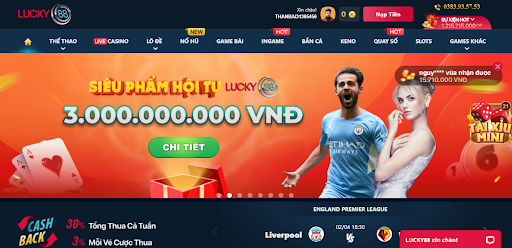 Chăm sóc khách hàng Lucky88 chu đáo , nhiệt tình